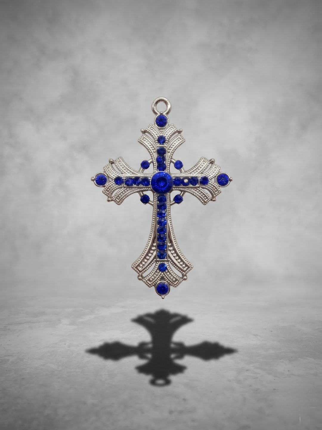 Sapphire Cross Relic Pendant