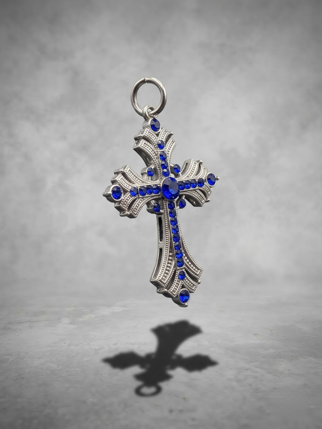 Sapphire Cross Relic Pendant