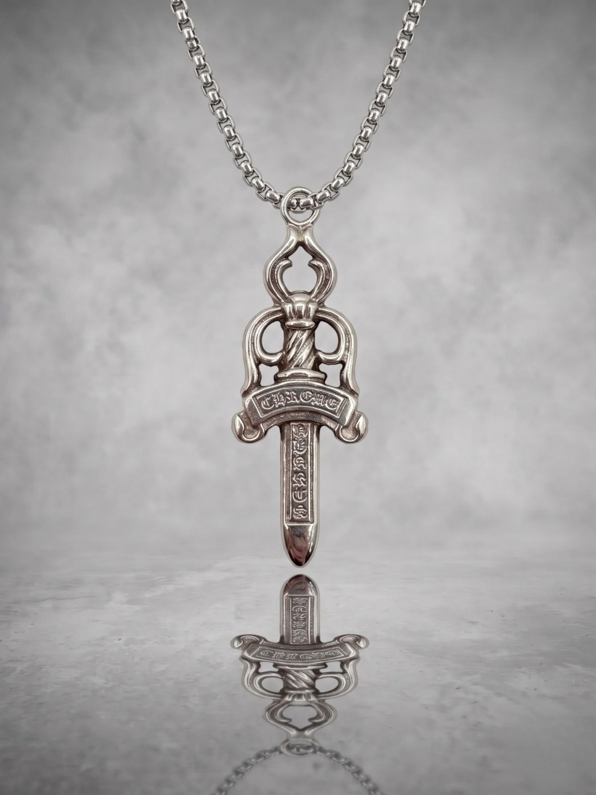 Gothic Dagger Pendant Necklace