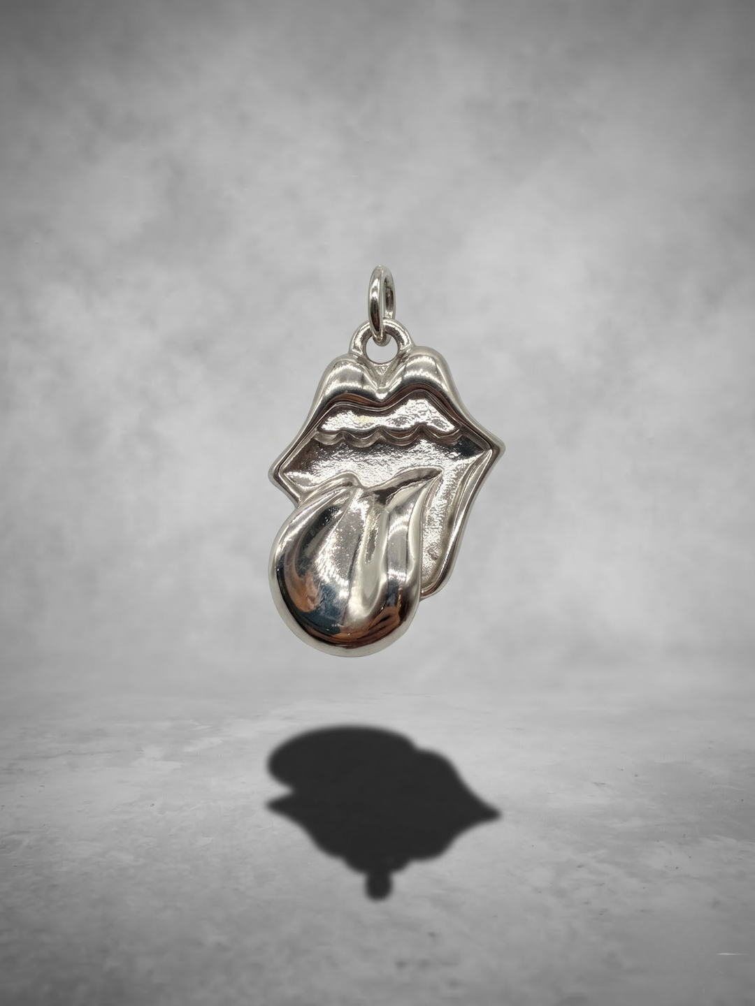 Chrome Tongue Pendant