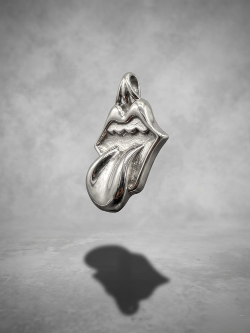 Chrome Tongue Pendant