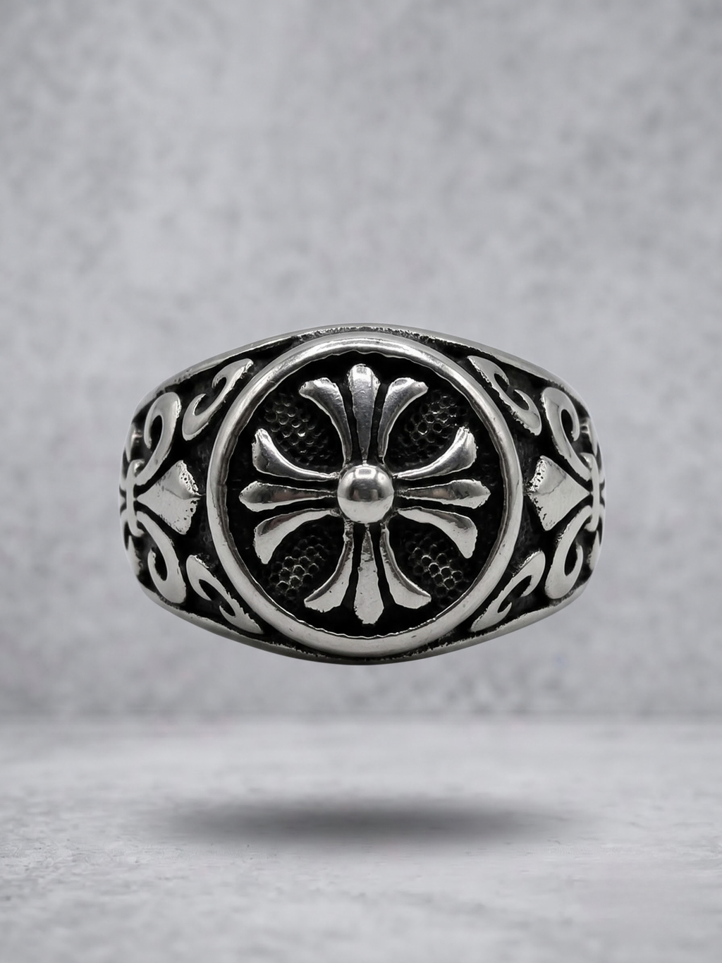 Gothic Cross Signet Ring