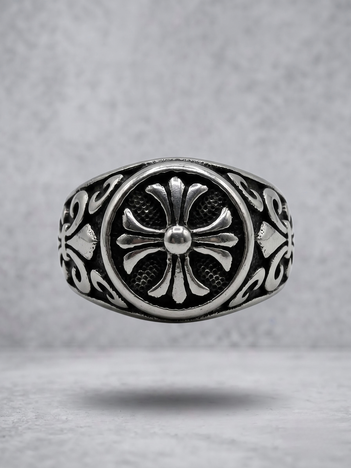 Gothic Cross Signet Ring