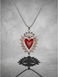 Sacred Flame Heart Necklace