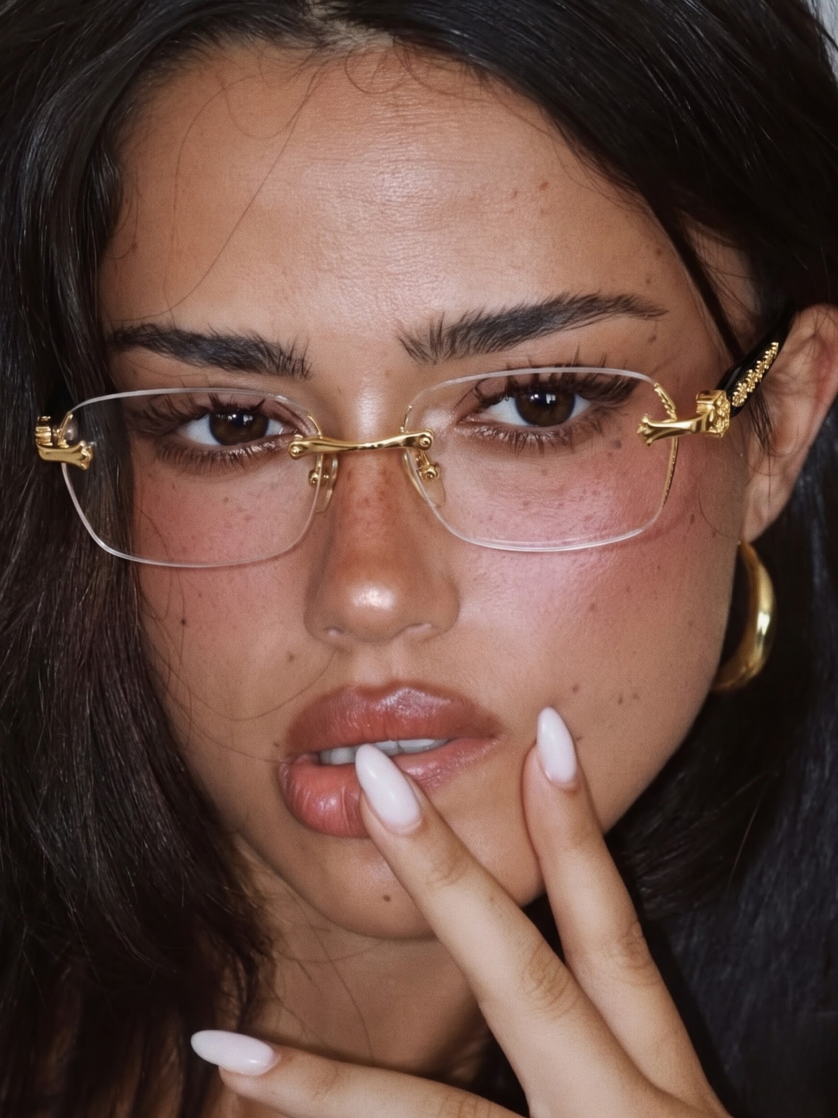 Aurelia Rimless Baroque Glasses