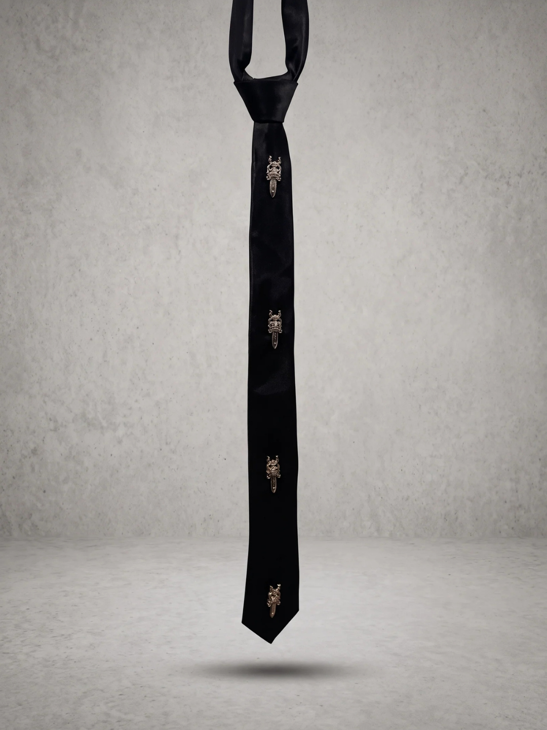 Midnight Samurai Crest Tie