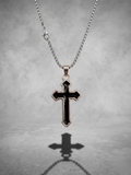 Noir Cross Pendant Necklace