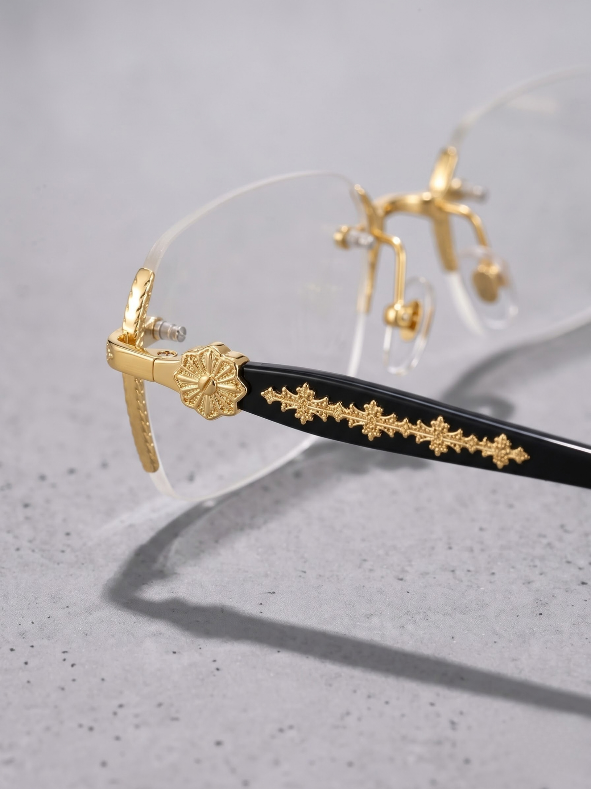 Aurelia Rimless Baroque Glasses
