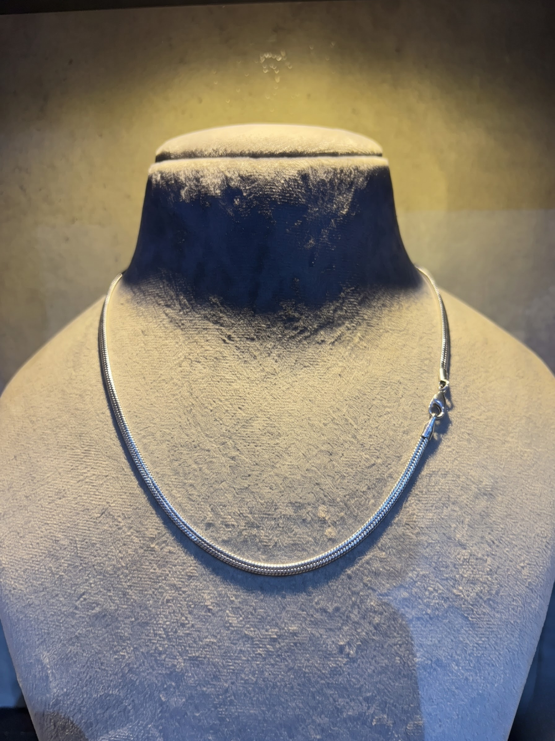 Classic Silver Snake Chain Necklace