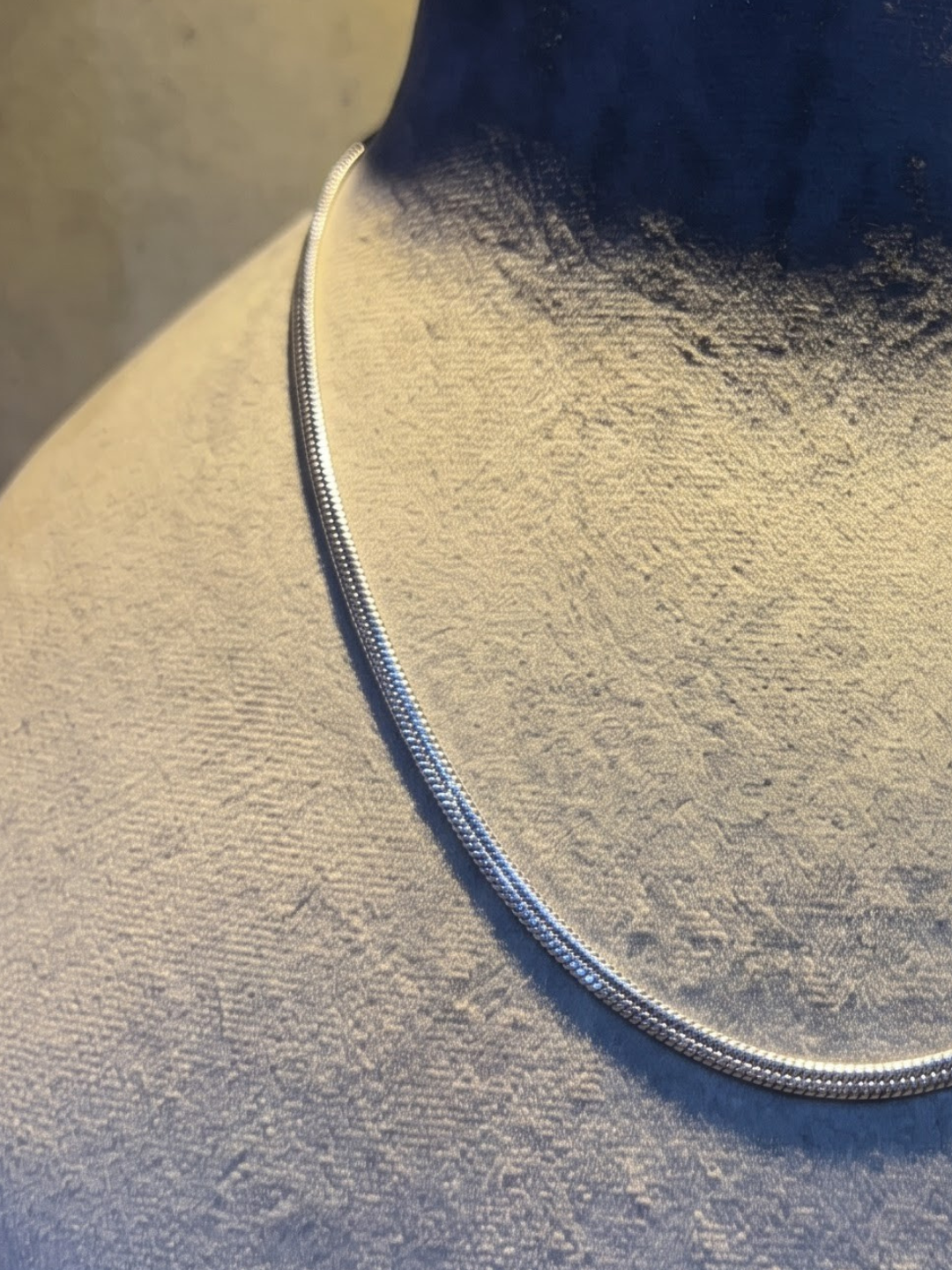 Classic Silver Snake Chain Necklace