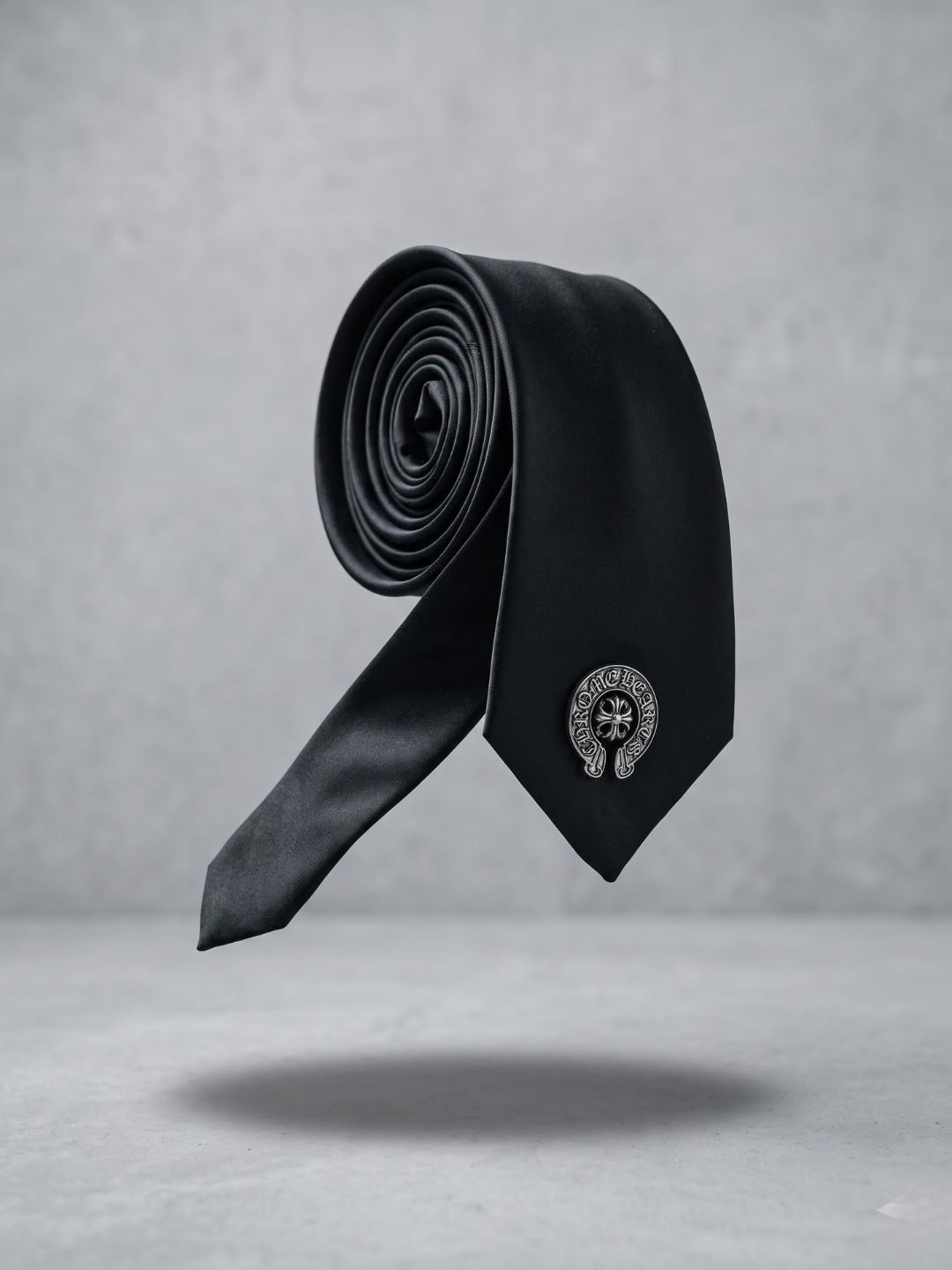 Noir Crest Signature Tie