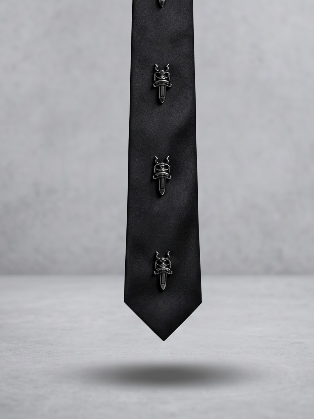 Midnight Samurai Emblem Tie
