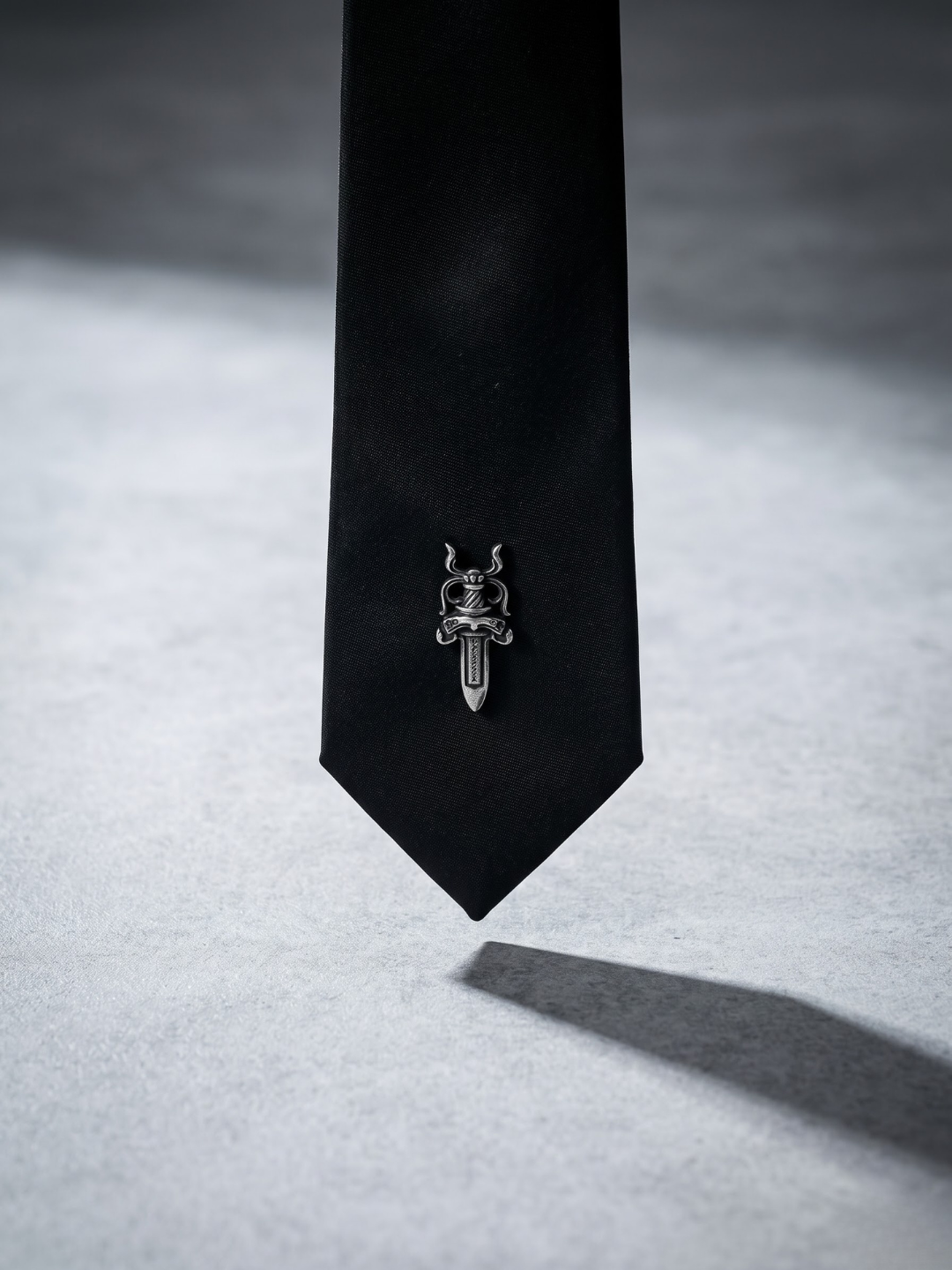 Midnight Samurai Emblem Tie