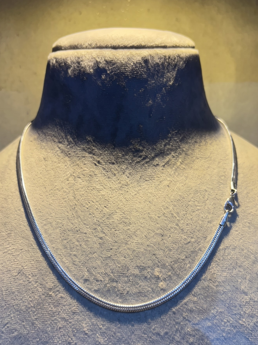 Classic Silver Snake Chain Necklace