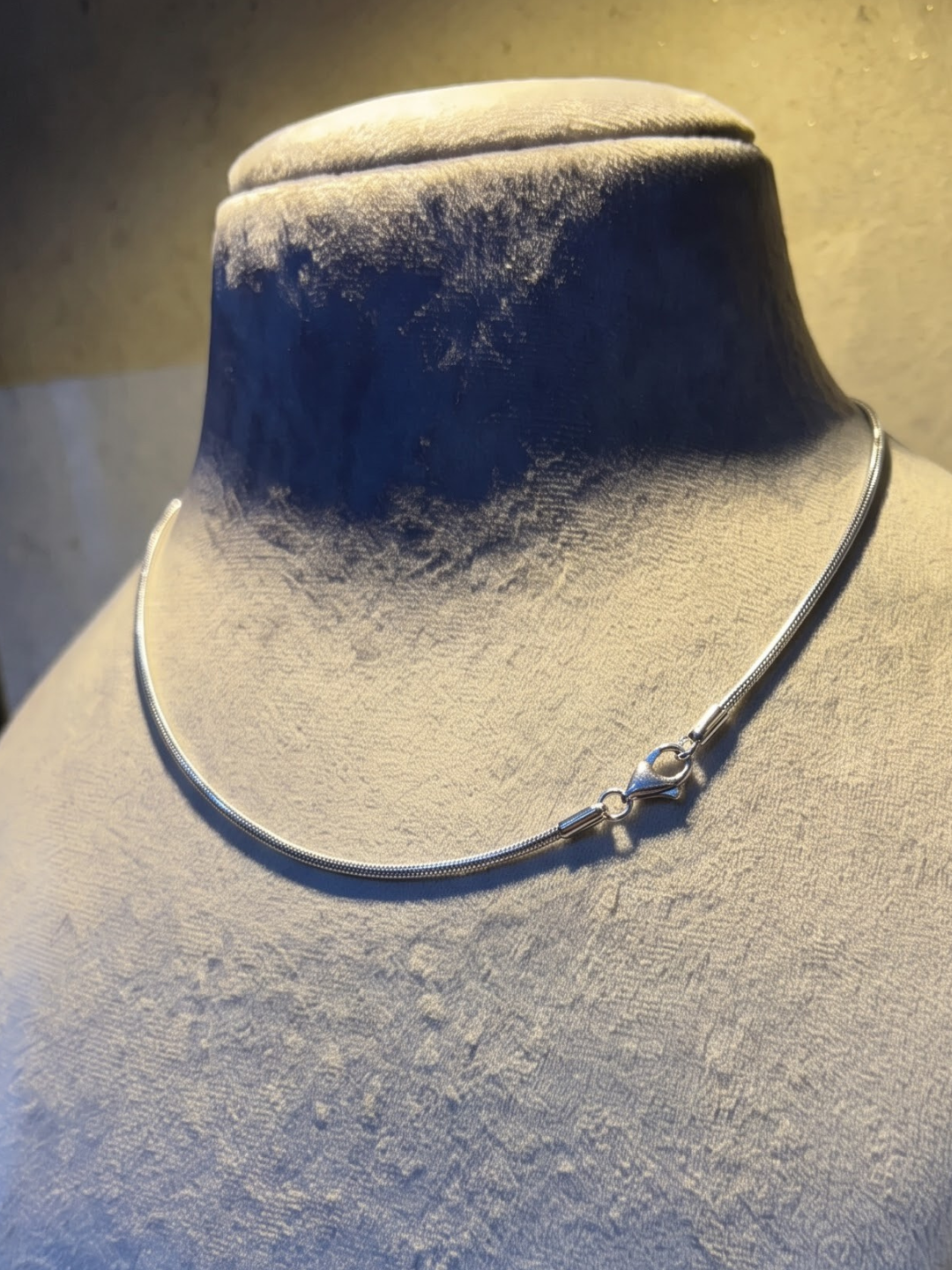 Classic Silver Snake Chain Necklace