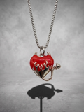 Inferno Devil Heart Pendant Necklace