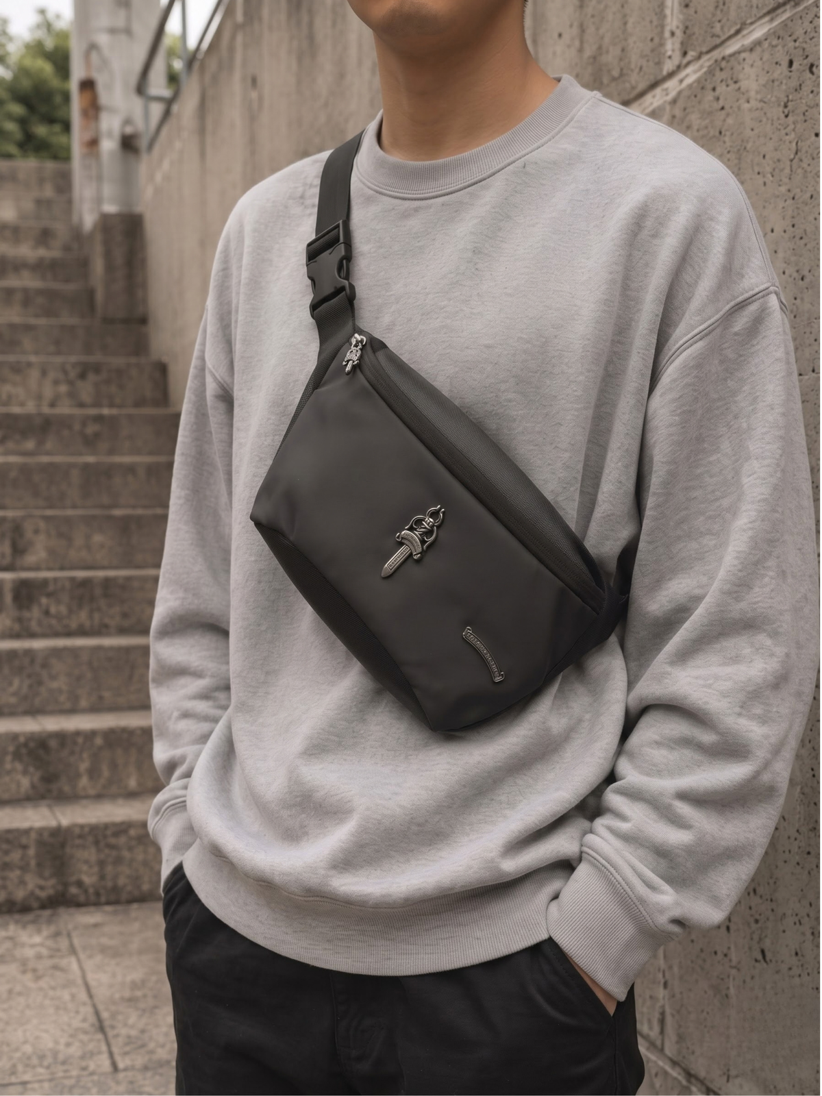 Dagger Crest Crossbody Bag