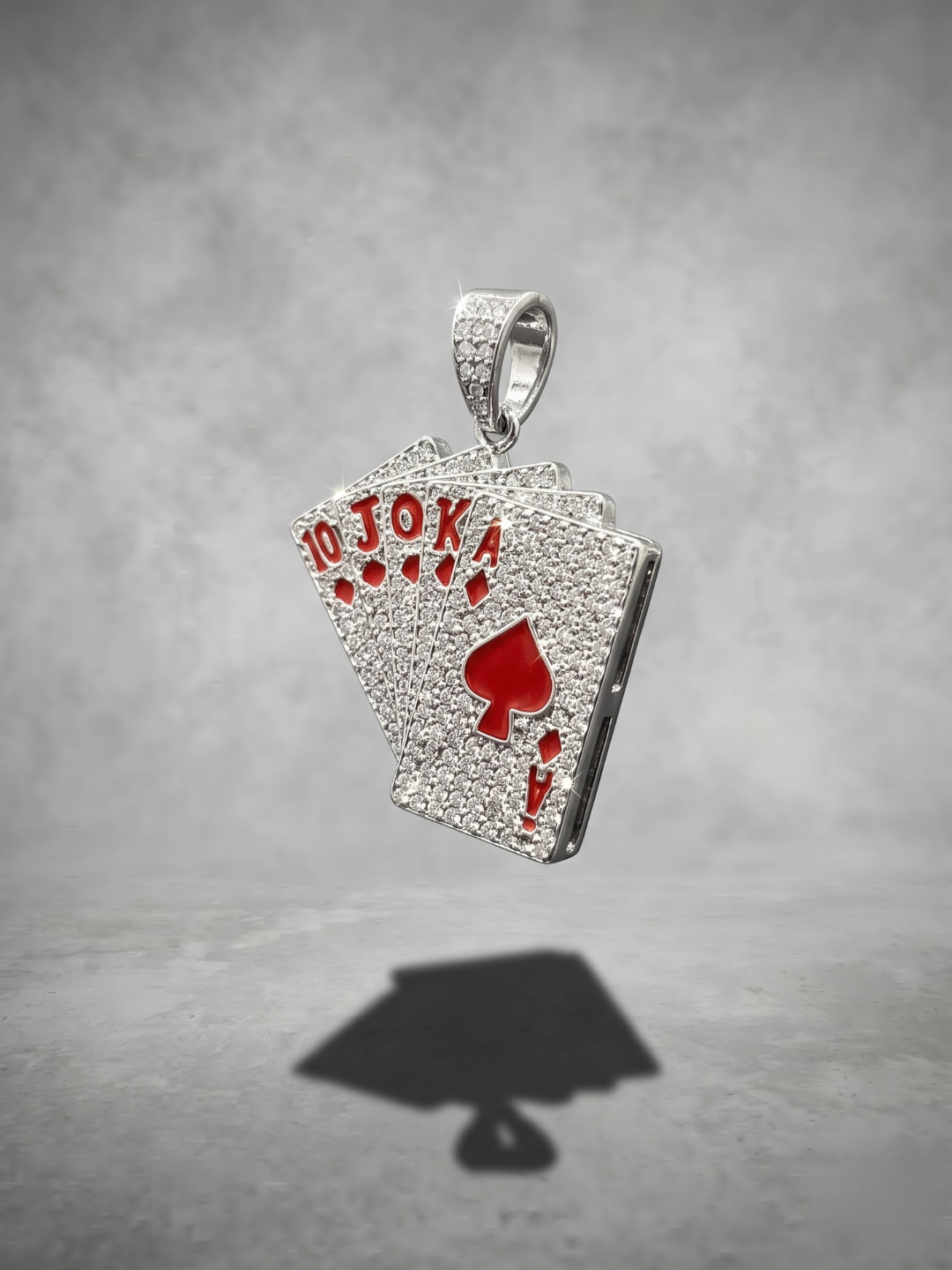 Royal Flush Playing Card Pendant