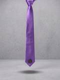 Royal Violet Crest Satin Tie