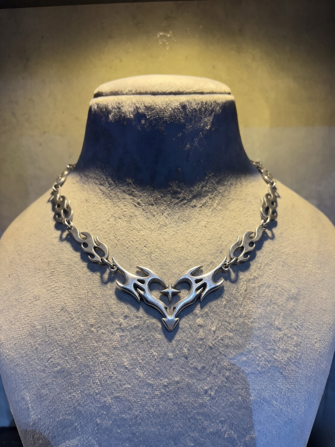 Inferno Heart Tribal Necklace