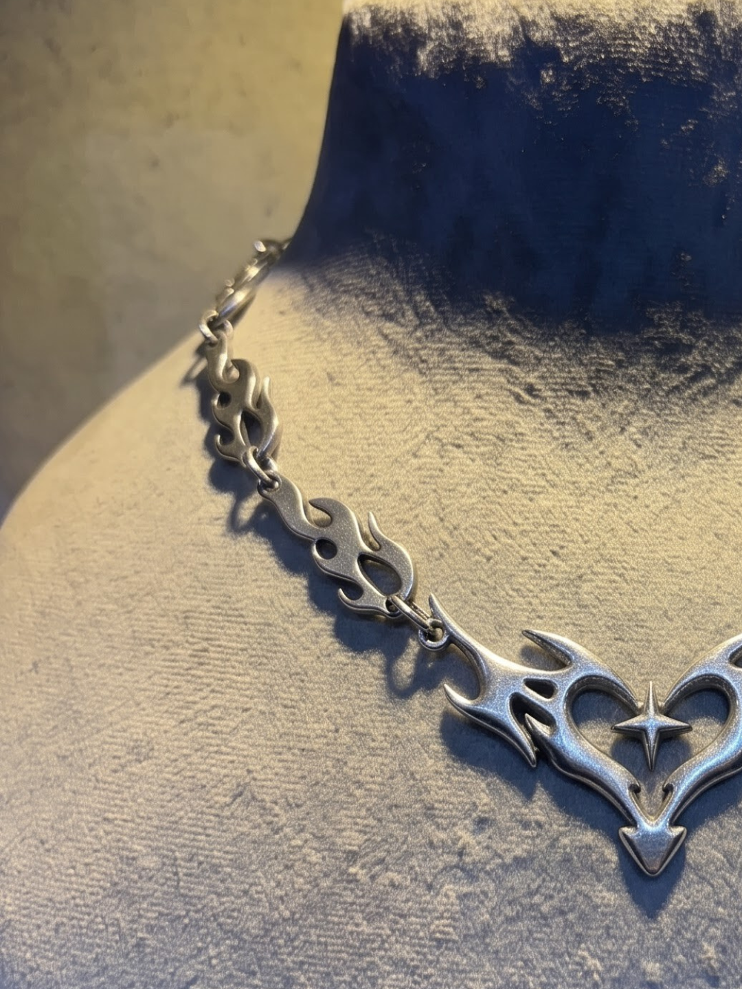 Inferno Heart Tribal Necklace