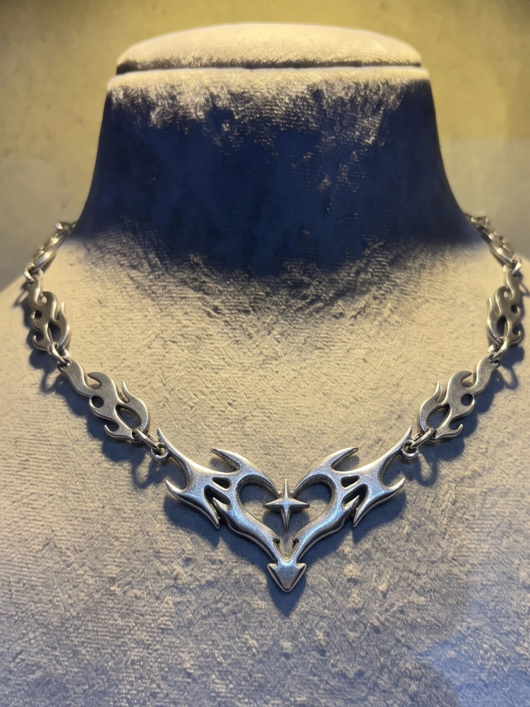 Inferno Heart Tribal Necklace