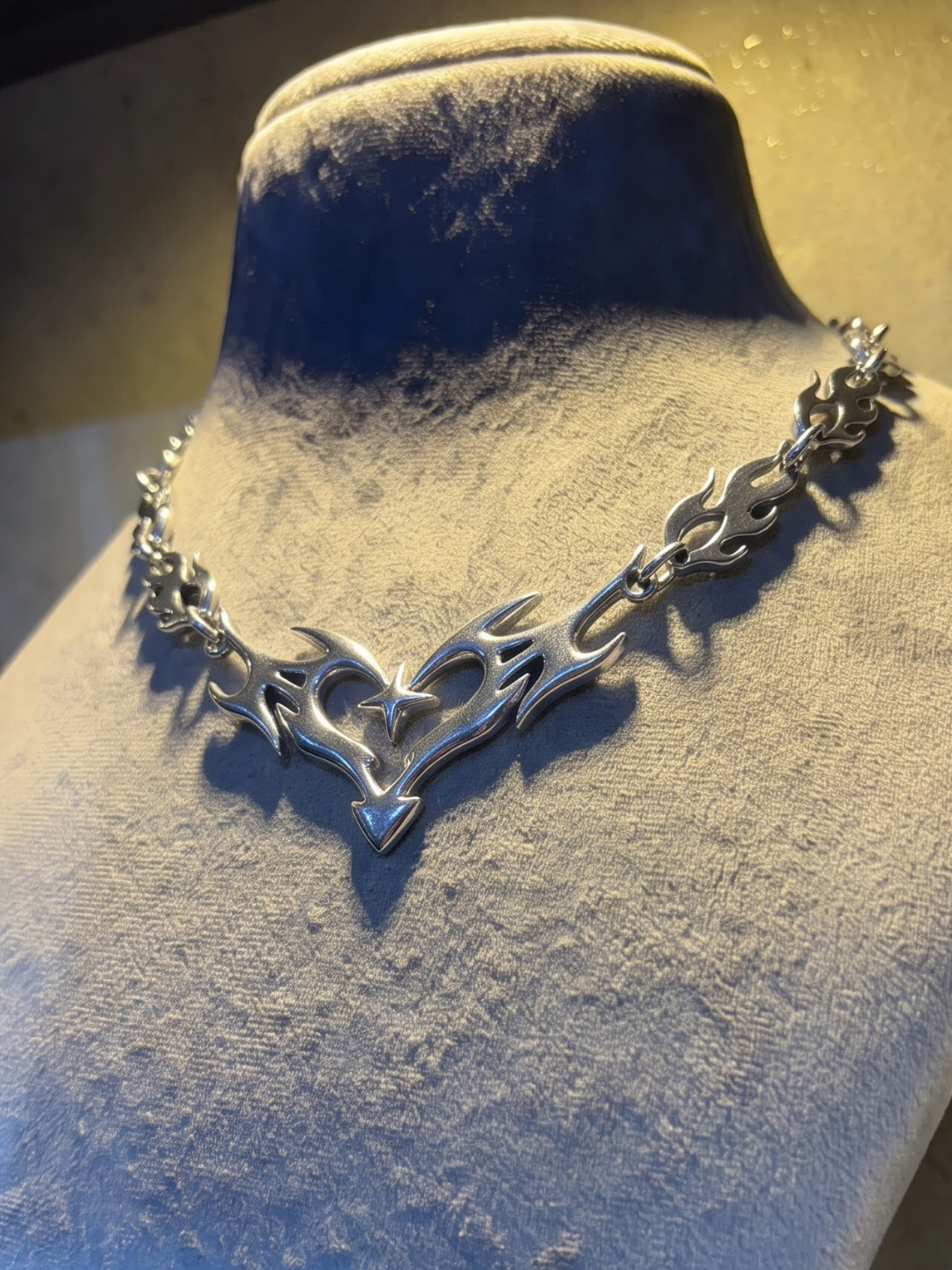 Inferno Heart Tribal Necklace