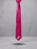 Fuchsia Chrome Satin Tie