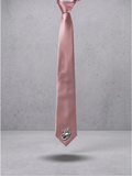Rose Chrome Satin Tie