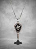 Skull Mirror Pendant Necklace