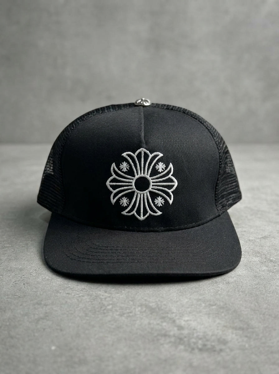 Chrome Hearts Plus Cross Motif Trucker Hat