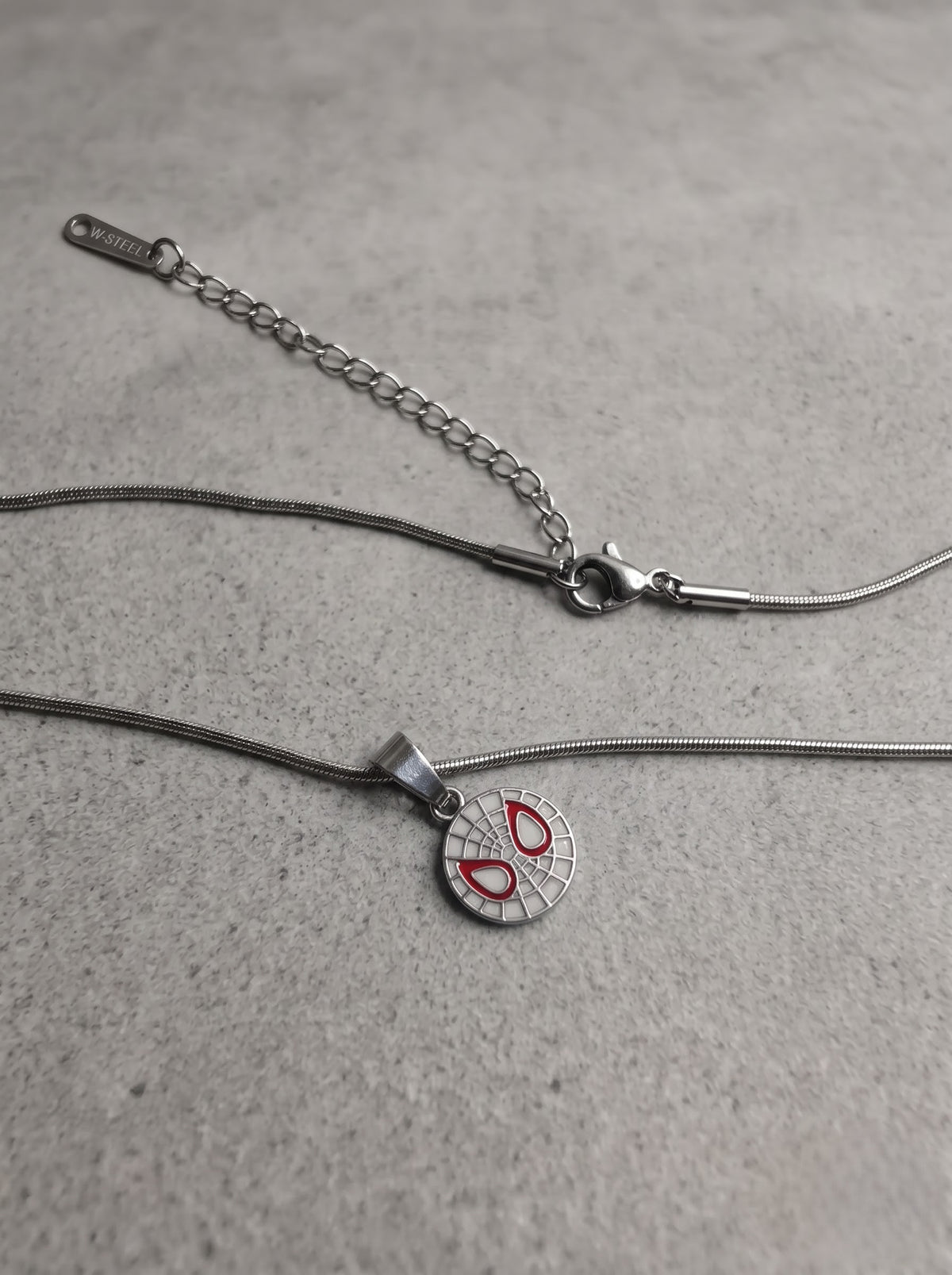 Pink Web Hero Pendant Necklace