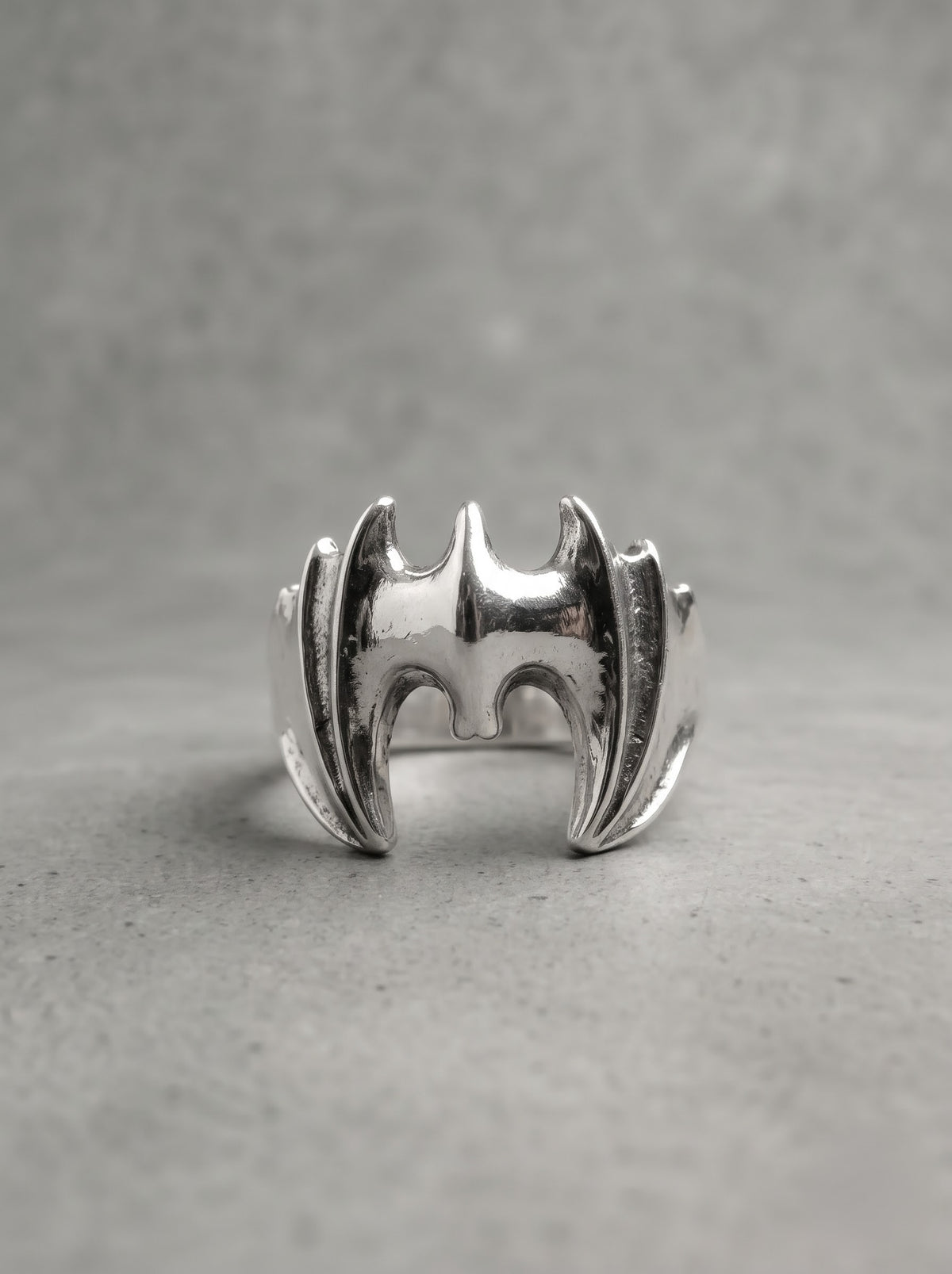 Silver Batwing Statement Ring