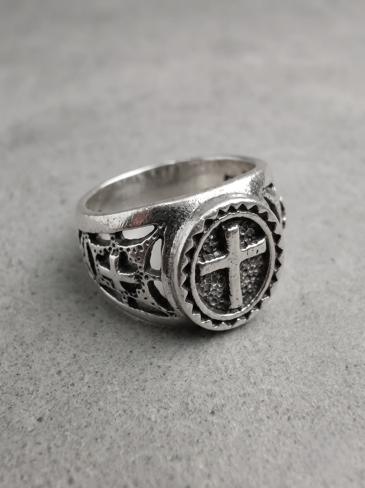 Crimson Guardian Gothic Ring