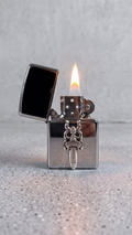 Chrome Dagger Flip Lighter