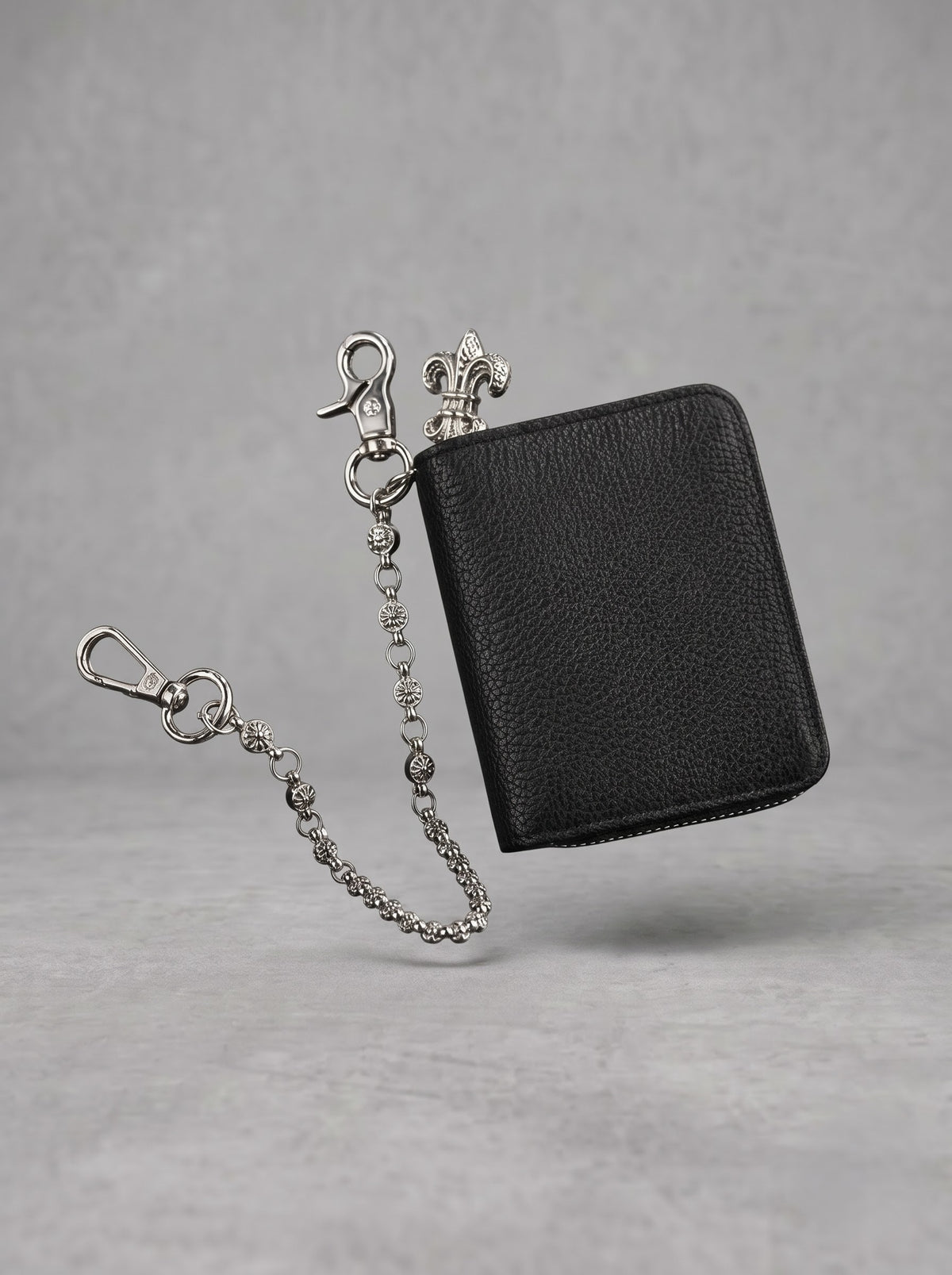 Midnight Fleur Chain Wallet