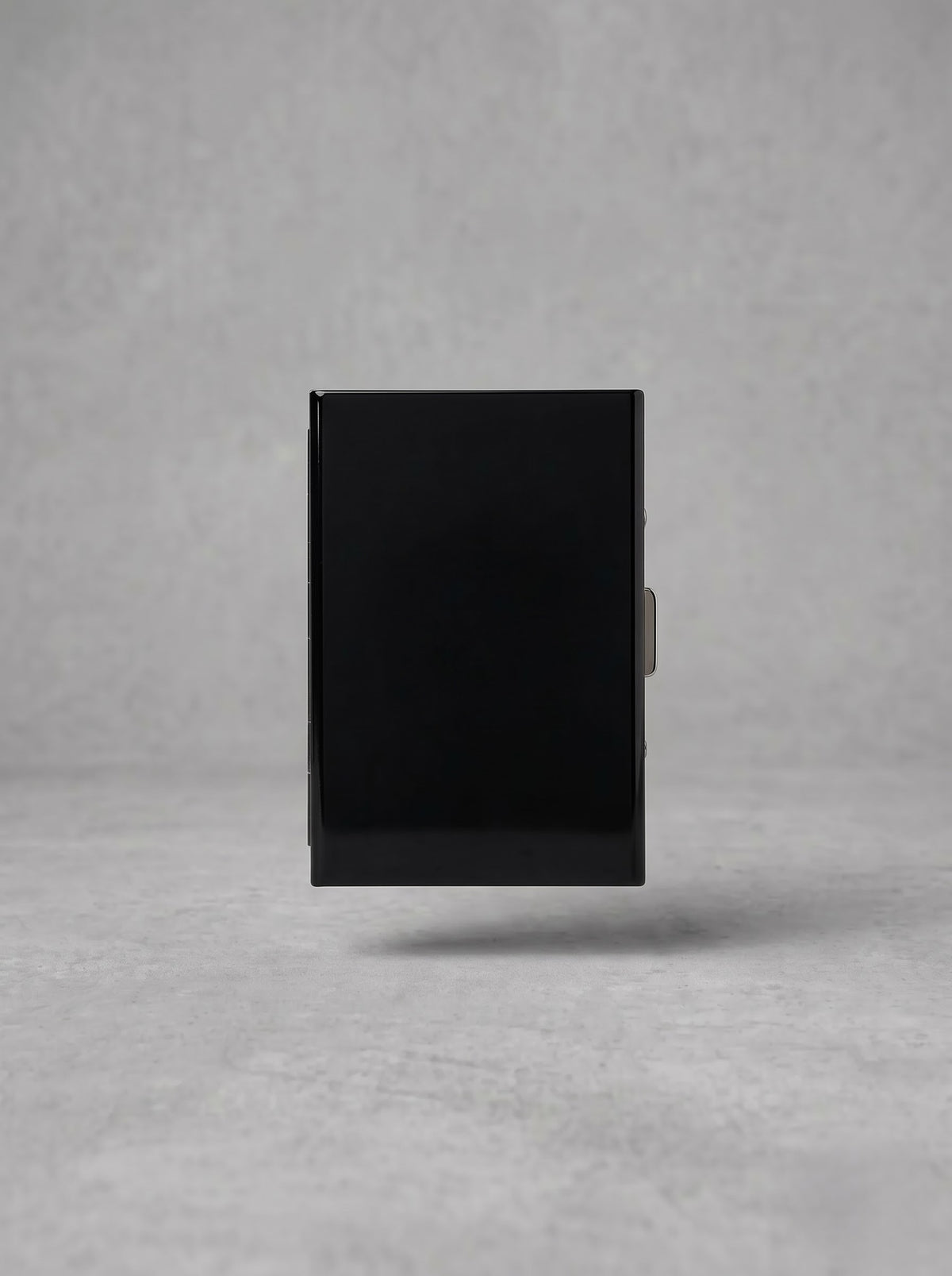 Noir Crest Metal Card Holder