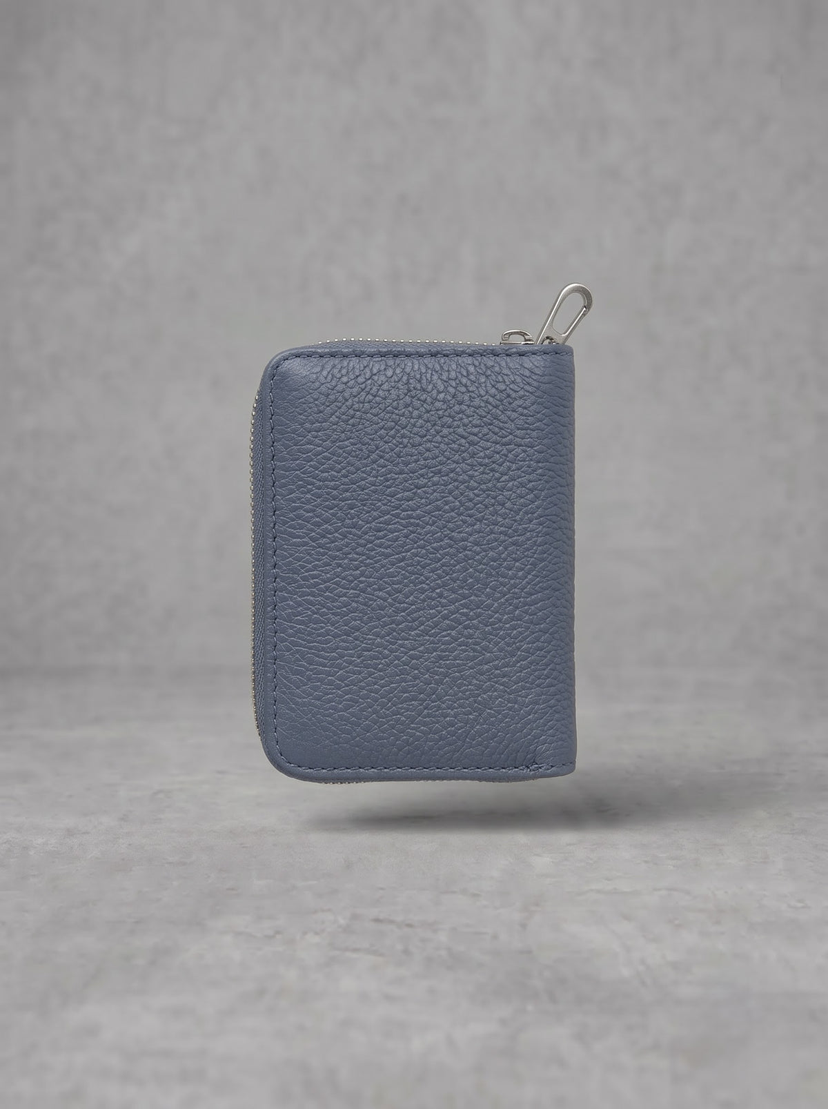 Blue Chrome Gothic Zip Card Wallet