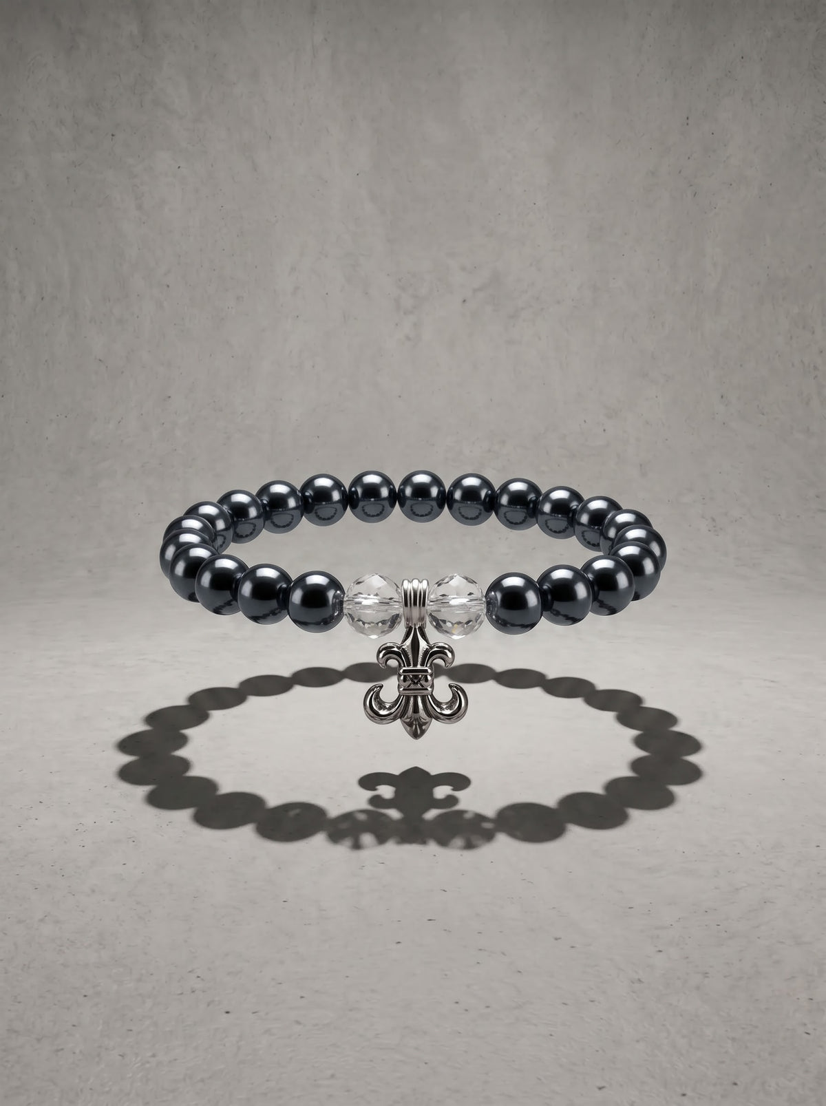 Onyx Fleur Crystal Bracelet