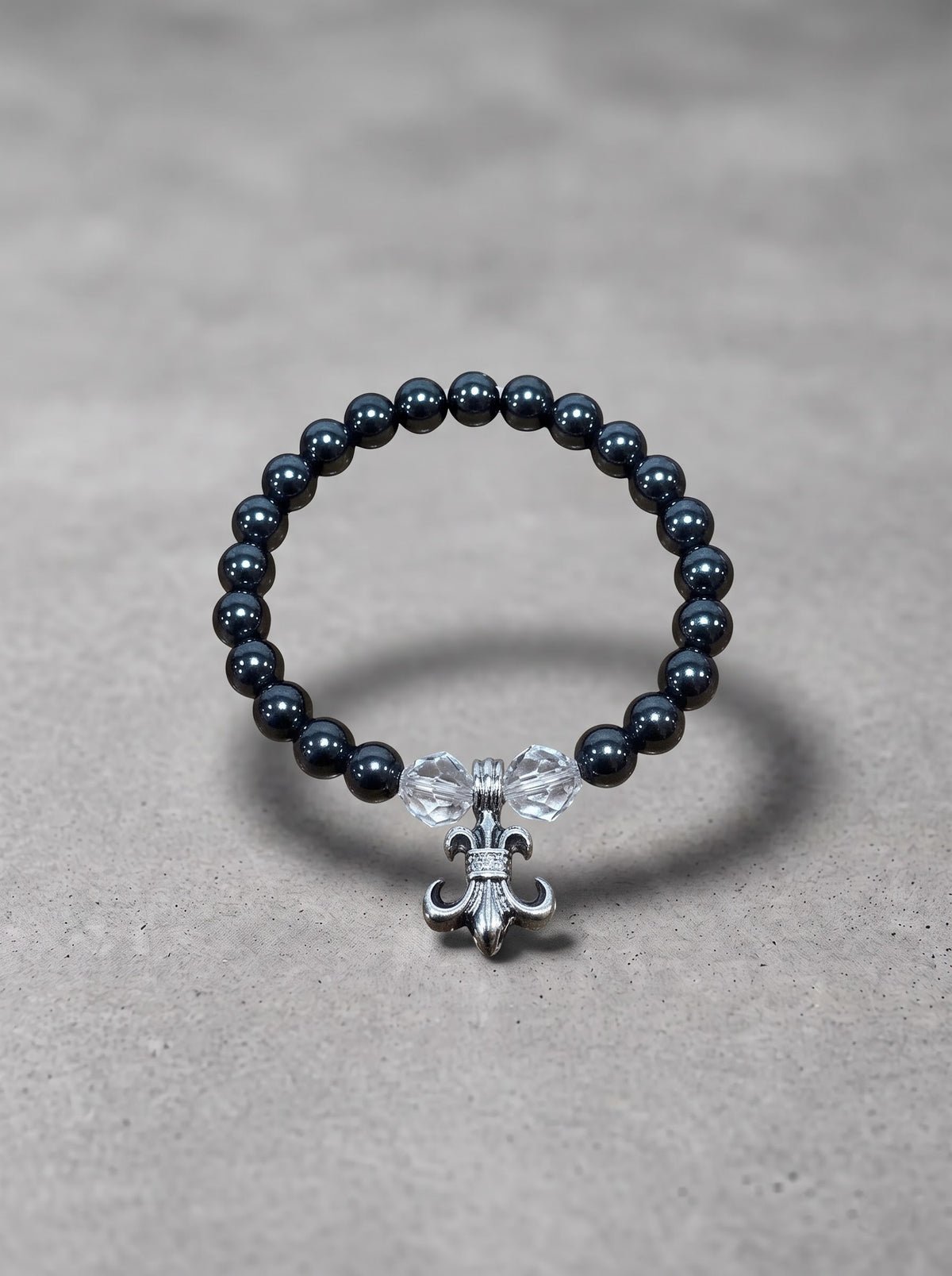 Onyx Fleur Crystal Bracelet