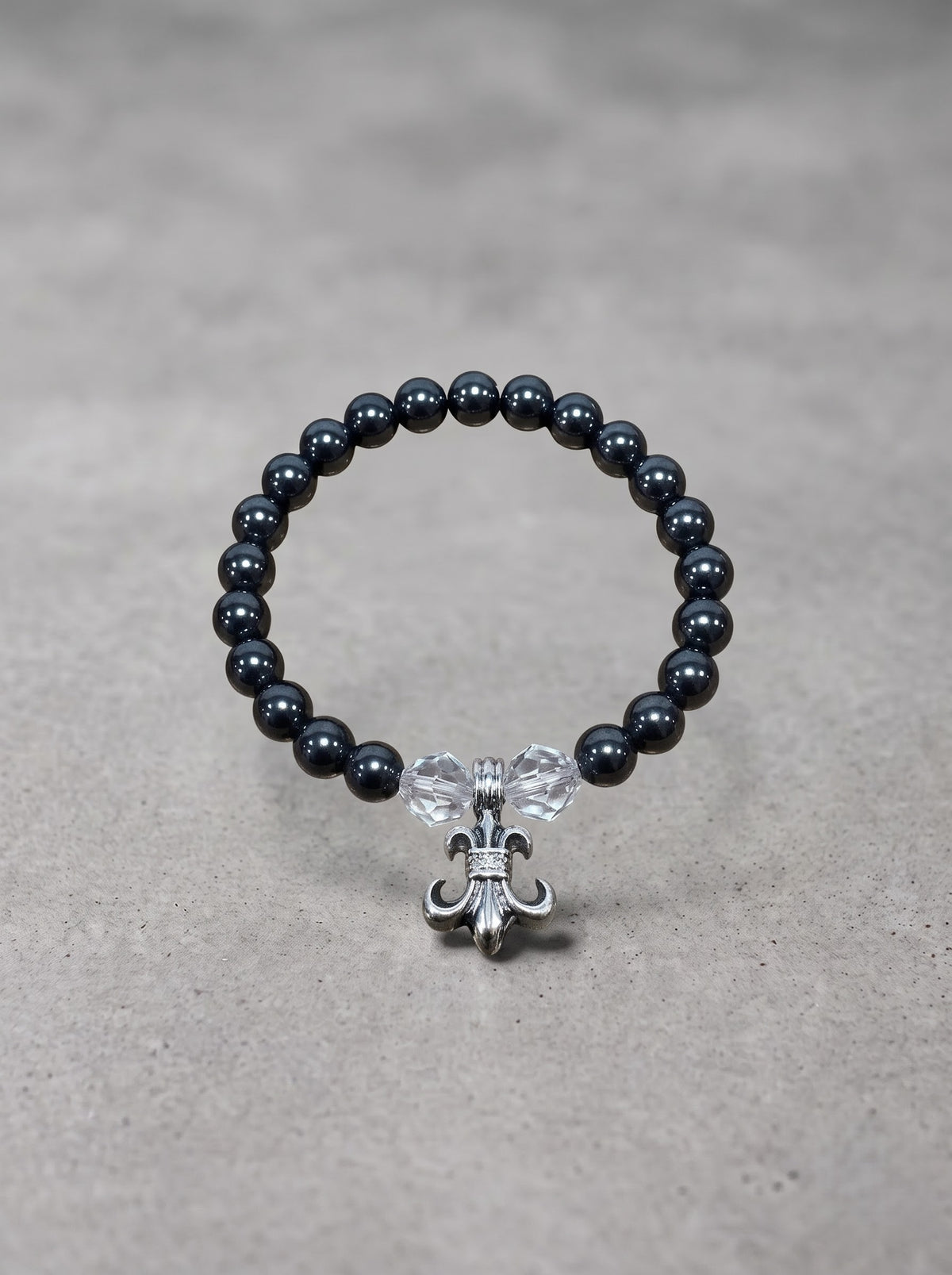 Onyx Fleur Crystal Bracelet