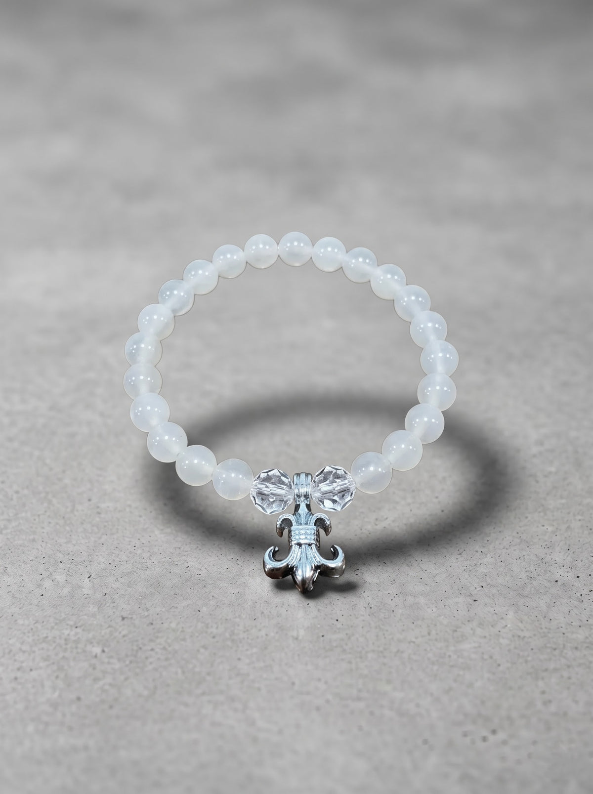 Crystal Fleur Charm Bracelet