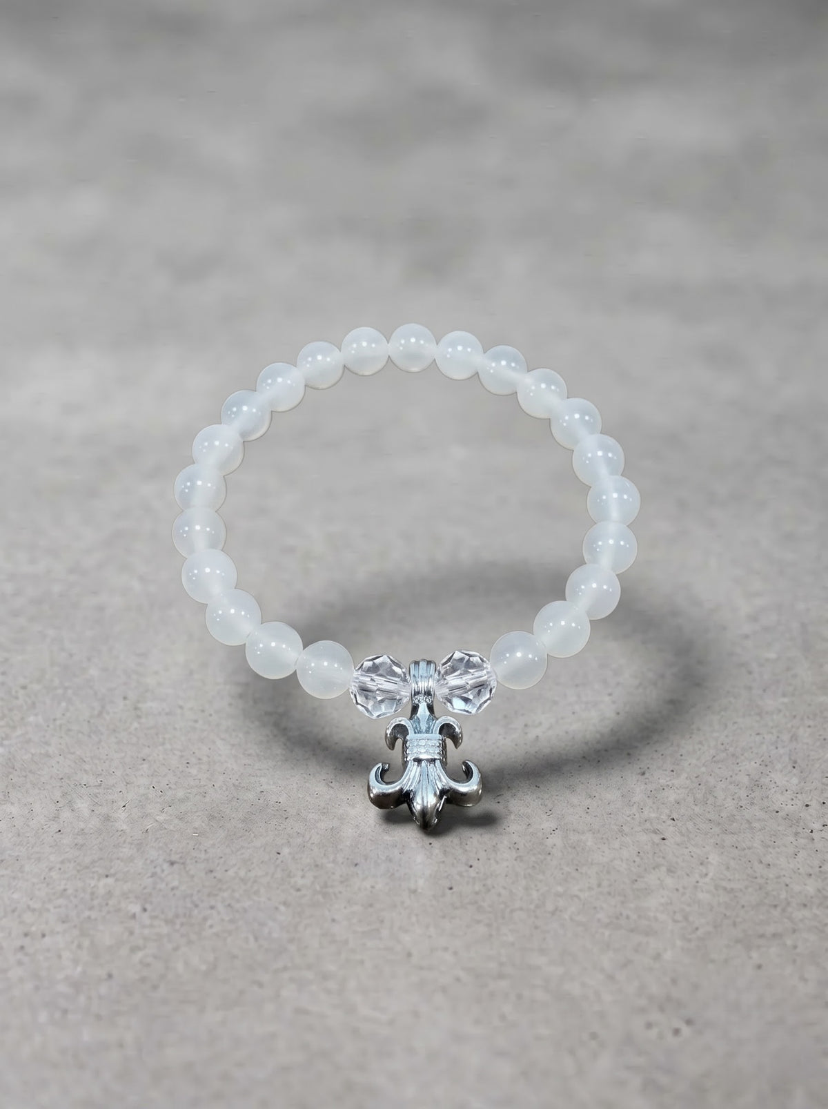 Crystal Fleur Charm Bracelet