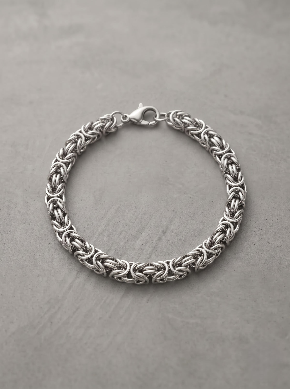 Silver Byzantine Chain Bracelet