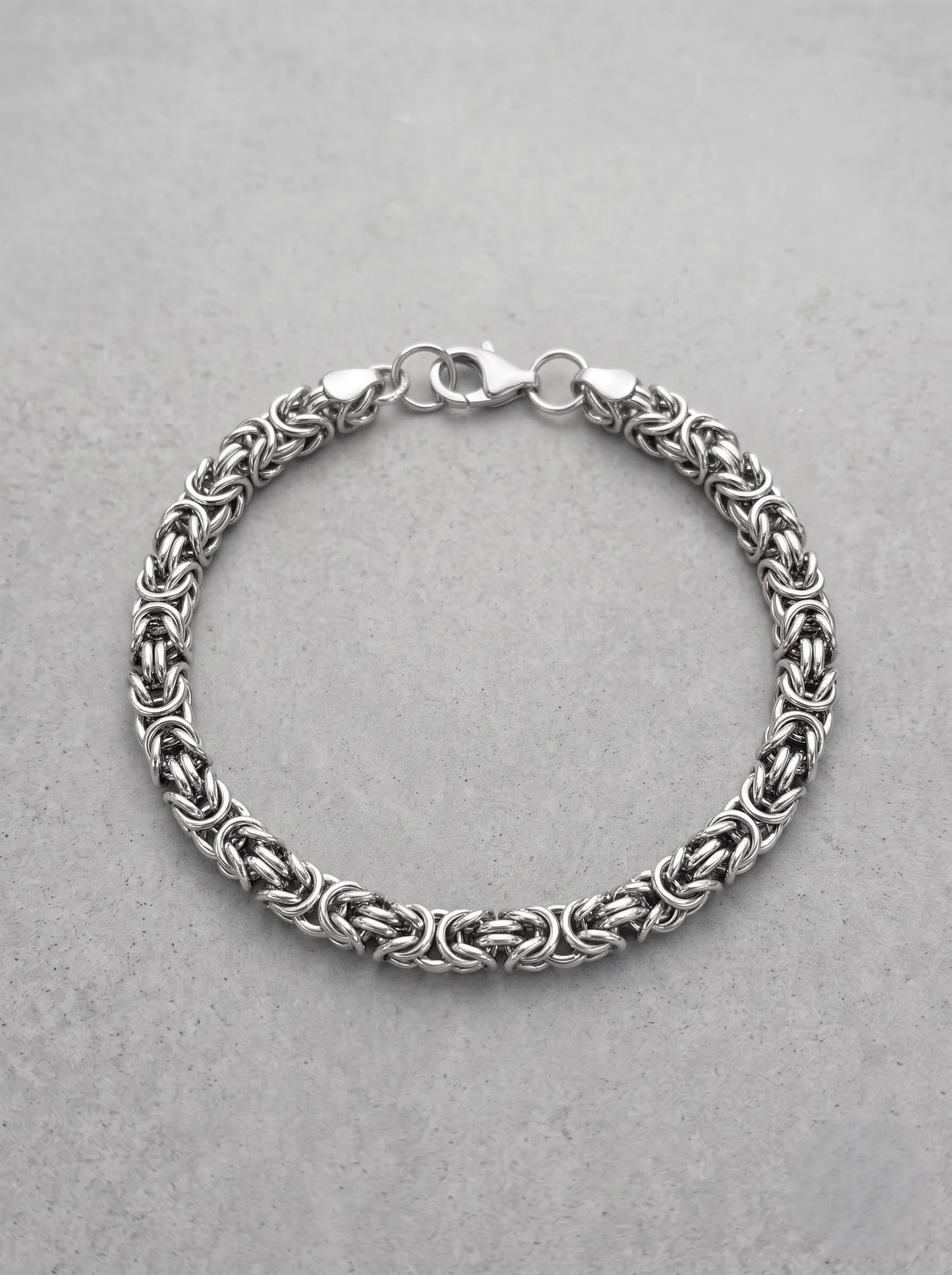 Silver Byzantine Chain Bracelet