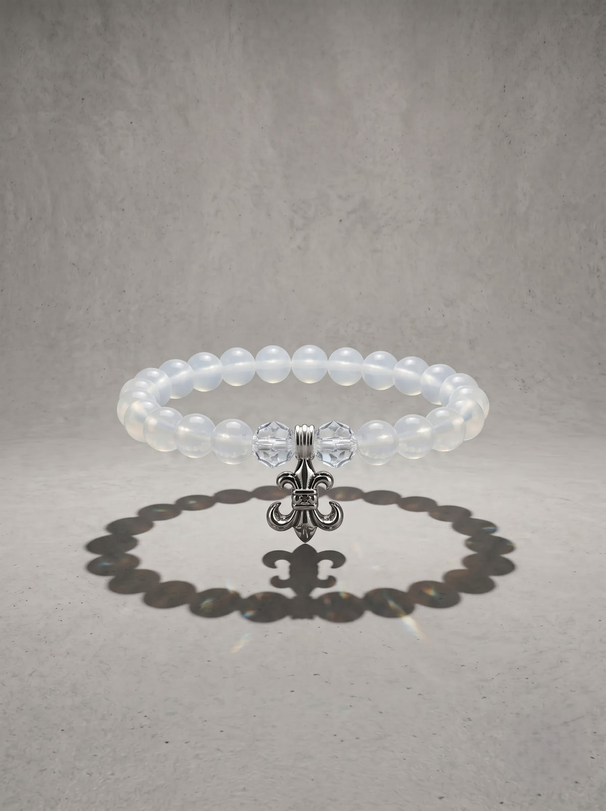 Crystal Fleur Charm Bracelet