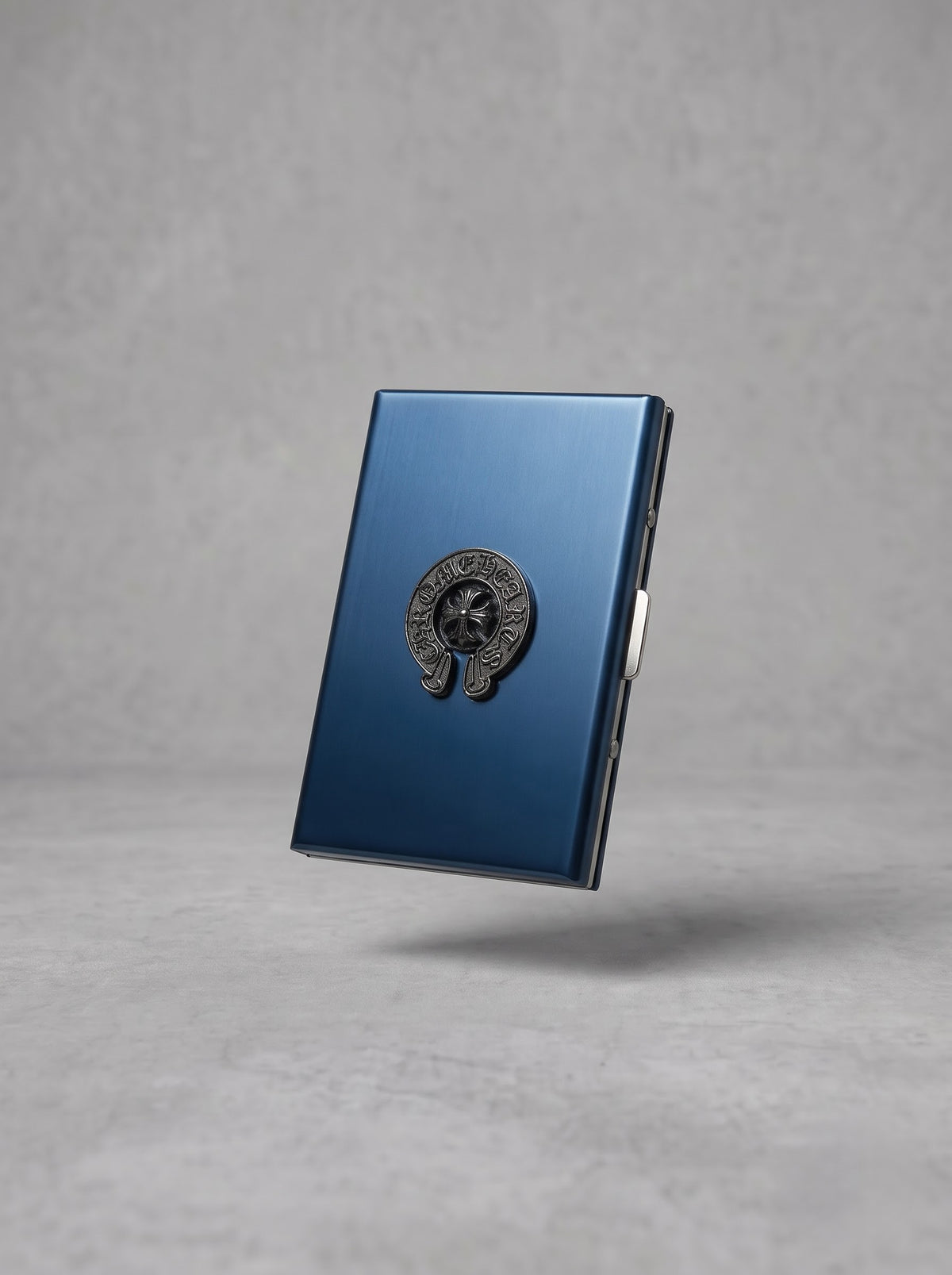 Midnight Crest Metal Card Holder