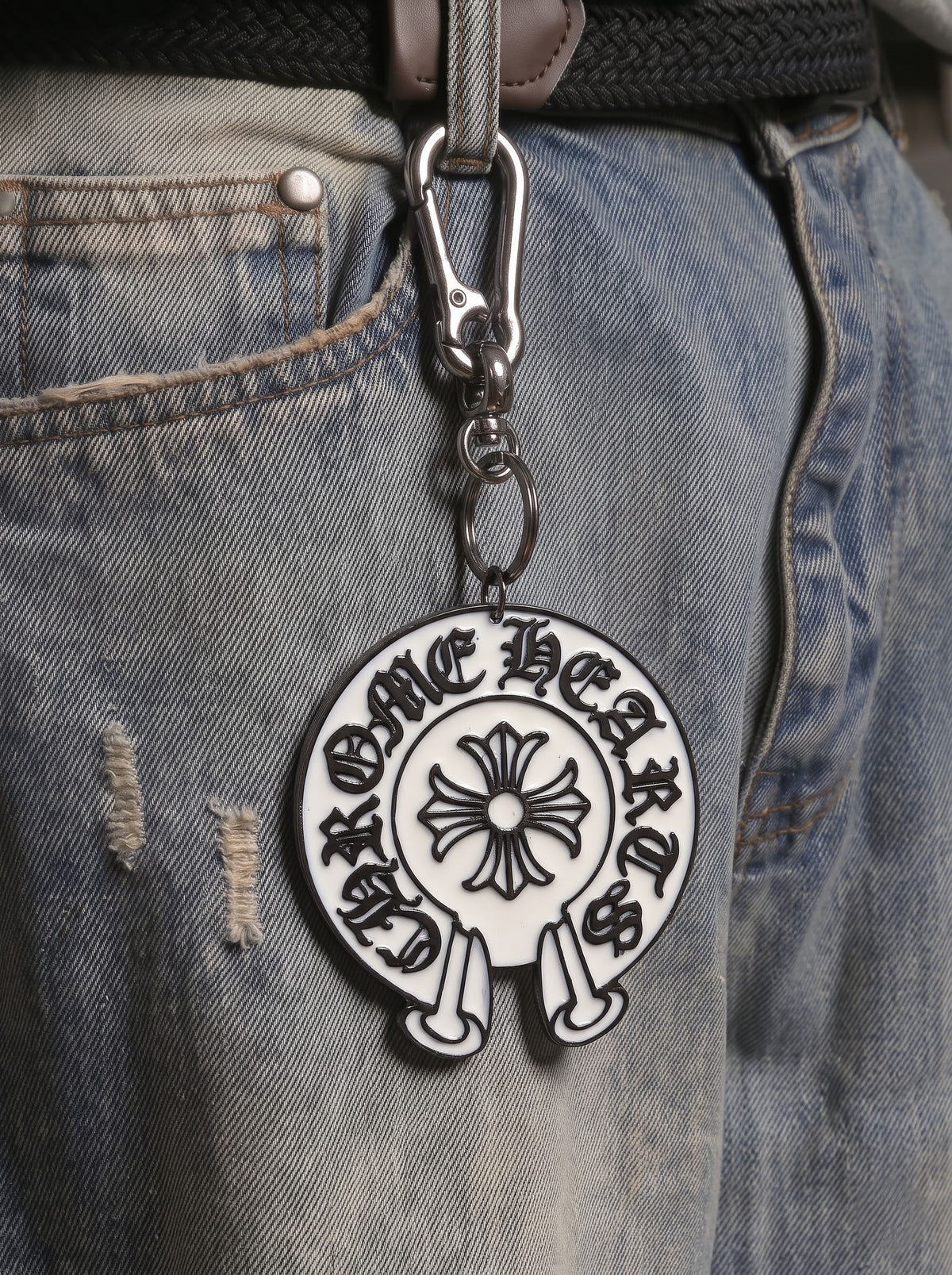 Gothic Cross Emblem Keychain