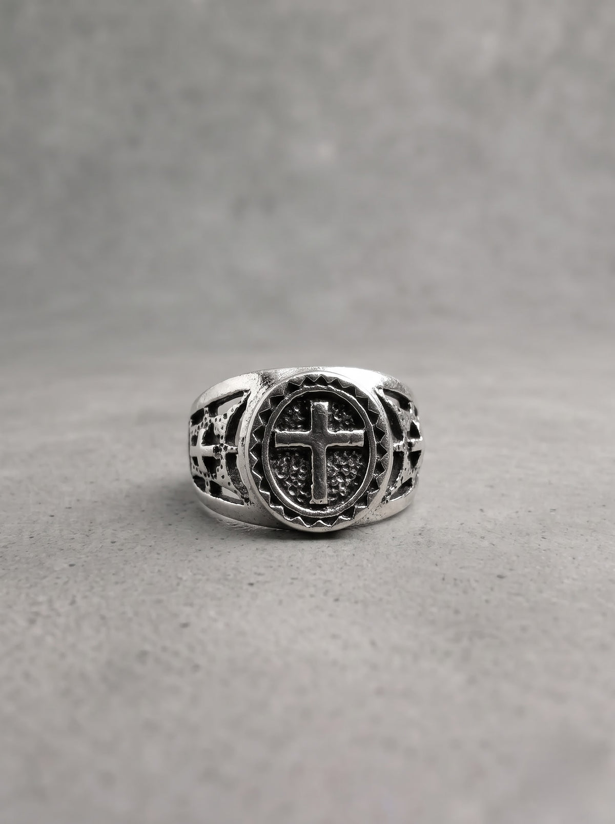 Crimson Guardian Gothic Ring