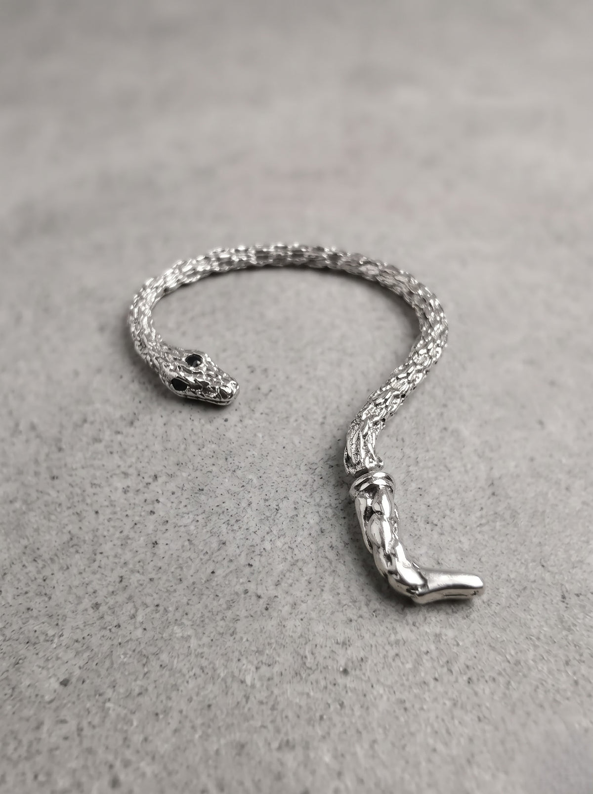 Silver Serpent Hand Ear Cuff